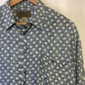 UTOPIA Casual Men's Button Down Silk Short Sleeve